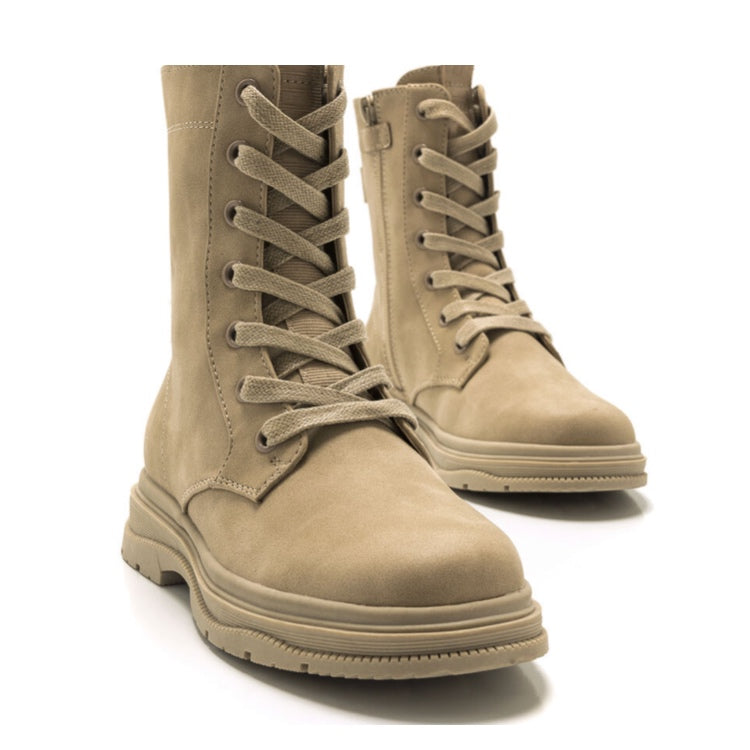 Bota militar Mustang beige 48866