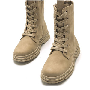 Bota militar Mustang beige 48866